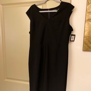 Ellen Tracy size 16 black sleeveless dress NWT